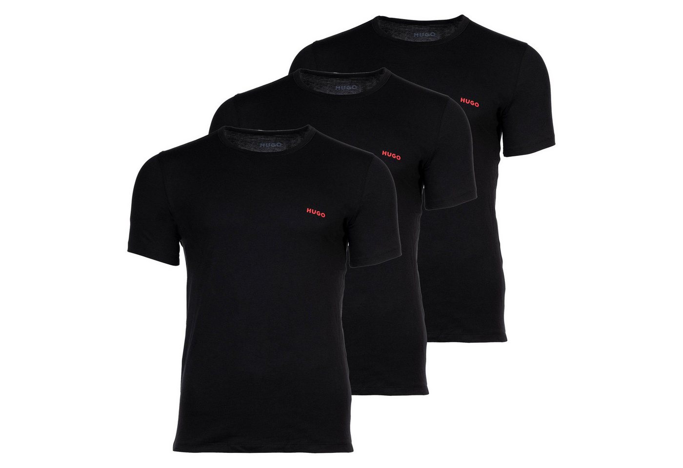 HUGO T-Shirt Herren T-Shirt 3er Pack Baumwolle (Packung, 3er Pack) von HUGO