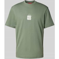 HUGO T-Shirt mit Label-Print Modell 'Dalsar' in Mint, Größe XL von HUGO