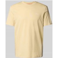 HUGO T-Shirt mit Label-Print Modell 'Dero' in Beige, Größe S HUGO T-Shirt mit Label-Print Modell 'Dero' in Beige, Größe S von HUGO