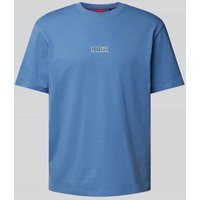 HUGO T-Shirt mit Label-Print Modell 'Diqitee' in Aqua, Größe M von HUGO