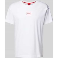 HUGO T-Shirt mit Label-Print Modell 'Laze' in Weiss, Größe L HUGO T-Shirt mit Label-Print Modell 'Laze' in Weiss, Größe L von HUGO