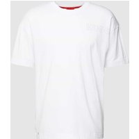 HUGO T-Shirt mit Label-Print Modell 'Unite' in Offwhite, Größe L von HUGO