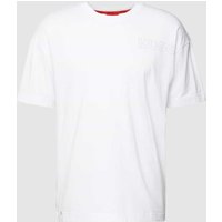 HUGO T-Shirt mit Label-Print Modell 'Unite' in Offwhite, Größe S von HUGO