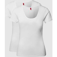 HUGO T-Shirt mit Logo-Print in Weiss, Größe XXL HUGO T-Shirt mit Logo-Print in Weiss, Größe XXL von HUGO