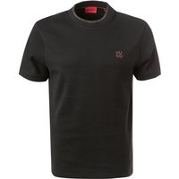 HUGO Herren T-Shirt schwarz Baumwolle von HUGO