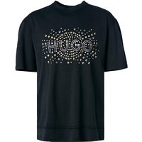 HUGO Herren T-Shirt schwarz Baumwolle von HUGO