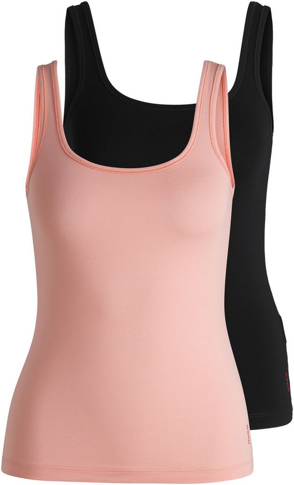 HUGO Tanktop TWIN VEST (Packung, 2er-Pack) mit vertikalem Logoprint von HUGO