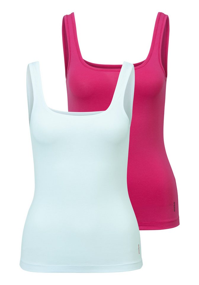 HUGO Tanktop TWIN VEST (Packung, 2er-Pack) mit vertikalem Logoprint von HUGO