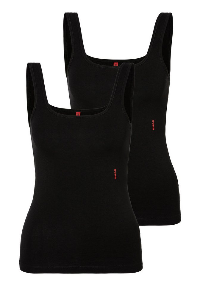 HUGO Tanktop TWIN VEST (Packung, 2er-Pack) mit vertikalem Logoprint von HUGO