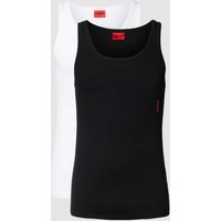 HUGO Tanktop mit Label-Print im 2er-Pack in Black, Größe XL von HUGO