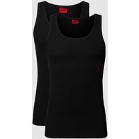 HUGO Tanktop mit Label-Print im 2er-Pack in Black, Größe XXL von HUGO