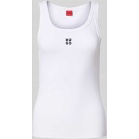HUGO Tanktop mit Label-Stitching Modell 'Datamia' in Offwhite, Größe XS HUGO Tanktop mit Label-Stitching Modell 'Datamia' in Offwhite, Größe XS von HUGO