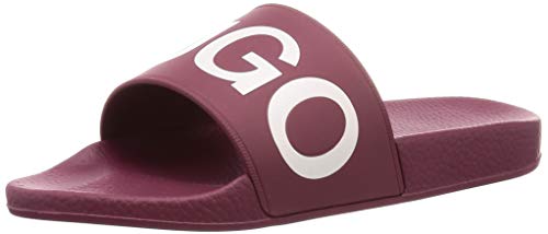 HUGO Timeout_Slip_rb, Herren Pantoletten, Rot (Dark Red 605), 45 EU (11 UK) von HUGO