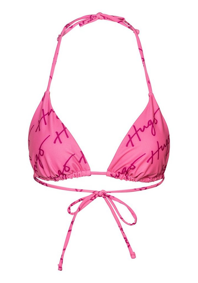 HUGO Triangel-Bikini-Top HUGO BOLD TRIANGLE 10247674 01, mit durchgehenden Logoschriftzug von HUGO