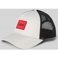HUGO Trucker Cap mit Label-Patch Modell 'Kody' in Beige, Größe 1 von HUGO