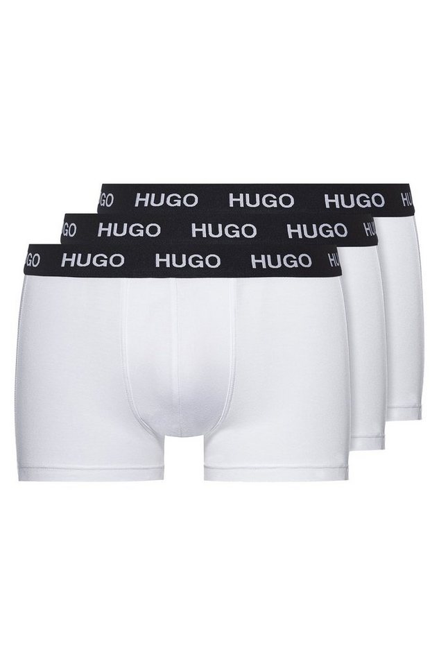 HUGO Trunk Men (3-St., 3er-Pack) Boxer Cotton Stretch Herren Unterhose kurzes Bein im 3er-Pack von HUGO
