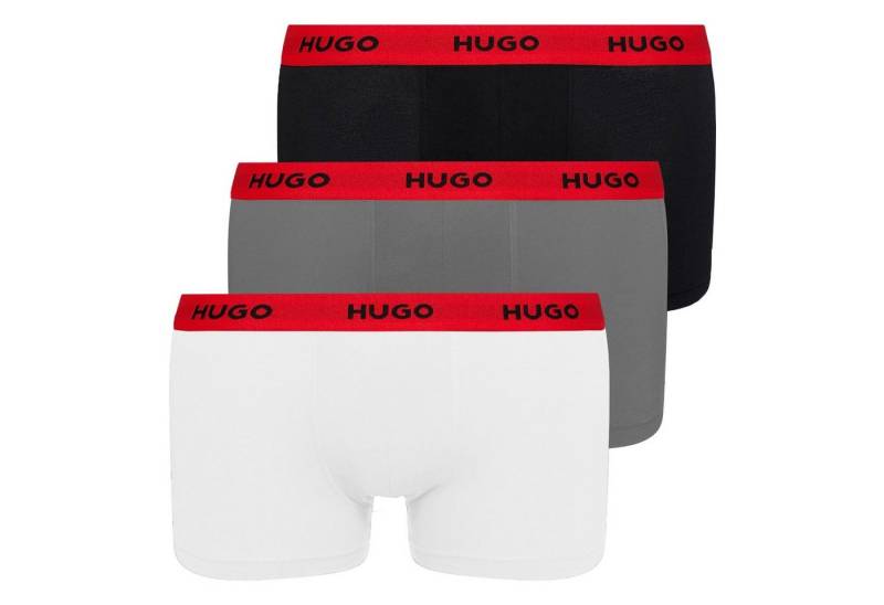 HUGO Trunk Triplet Pack (3-St., 3er Set) mit umlaufendem Markenschriftzug am Bund von HUGO
