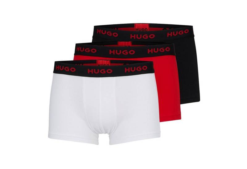 HUGO Trunk Triplet Pack (3-St., 3er Set) mit umlaufendem Markenschriftzug am Bund von HUGO