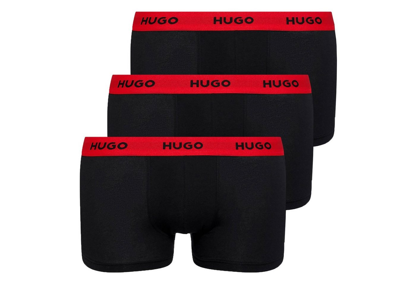 HUGO Trunk Triplet Pack (3-St., 3er Set) mit umlaufendem Markenschriftzug am Bund von HUGO