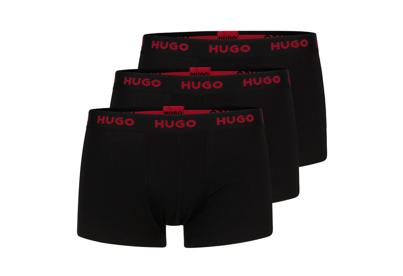 HUGO Trunk Triplet Pack (3-St., 3er Set) mit umlaufendem Markenschriftzug am Bund von HUGO