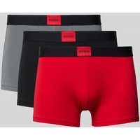 HUGO Trunks mit Label-Detail Modell 'GALAXY' im 3er-Pack in Rot, Größe XXL von HUGO