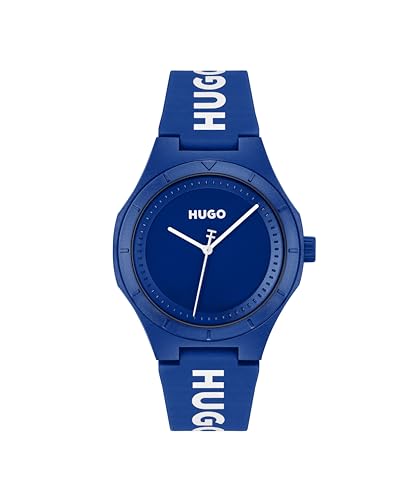 Hugo Uhr mit DREI-Zeiger-Quarzwerk für Herren Kollektion #LIT mit Blaues Silikonarmband - 1530414 Hugo Uhr mit DREI-Zeiger-Quarzwerk für Herren Kollektion #LIT mit Blaues Silikonarmband - 1530414 von HUGO