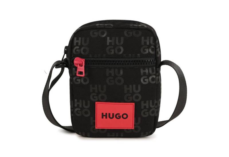 HUGO Umhängetasche HUGO Kids Umhängetasche Schwarz/Rot Messenger Bag mit Logo details von HUGO