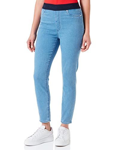 HUGO Women's 931 Jeans_Trousers, Turquoise/Aqua440, 29W / 32L von HUGO