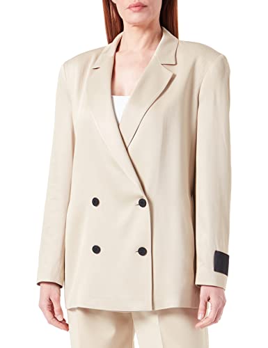 HUGO Women's Aboma-1 Jacket, Medium Beige265, 40 von HUGO