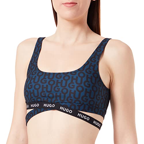 HUGO Women's Bralette Monogram Bikini_TOPBRALETTE, Open Miscellaneous970, M von HUGO