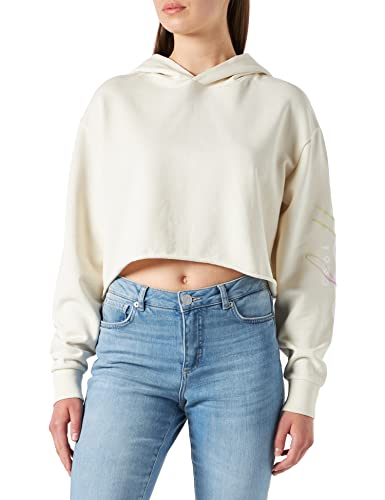 HUGO Women's Dangaya Sweatshirt, Open White110, Relaxed fit von HUGO