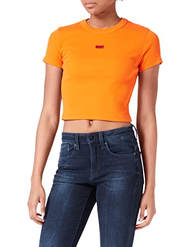 HUGO Women's Deluisa Jersey_TOP, Bright Red621, L von HUGO