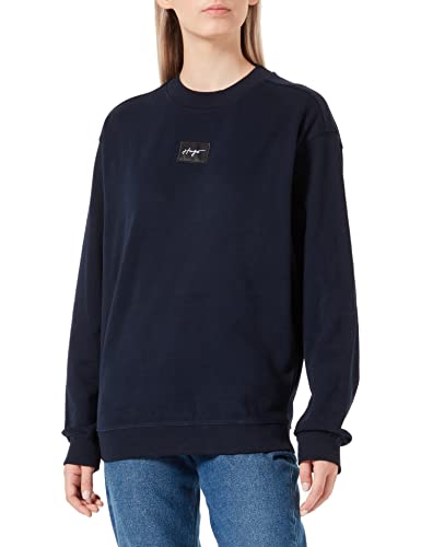 HUGO Women's Demorola_5 Sweatshirt, Dark Blue408, S von HUGO