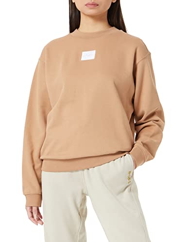 HUGO Women's Demorola_5 Sweatshirt, Light/Pastel Brown232, S von HUGO