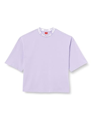 HUGO Women's Dinaya T-Shirt, Light/Pastel Purple534, L von HUGO