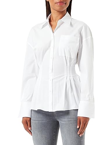 HUGO Women's Eceyla Blouse, White100, 32 von HUGO