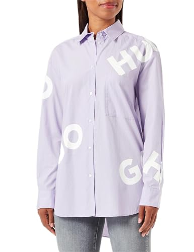 HUGO Women's Elodina Blouse, Light/Pastel Purple534, 40 von HUGO