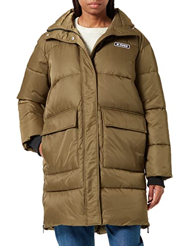 HUGO Women's Fandirella-1 Jacket, Dark Green305, S von HUGO