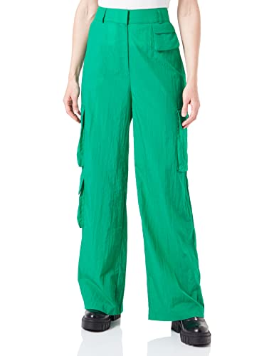 HUGO Women's Hafren-1 Trousers_Flat, Medium Green311, 40 von HUGO