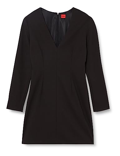 HUGO Women's Karlotti Dress, Black1, 38 von HUGO