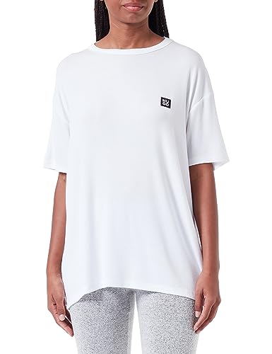 HUGO Women's NAIANI Pyjama T-Shirt, White100, L von HUGO