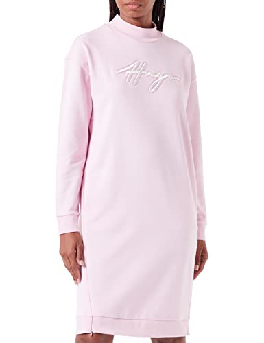 HUGO Women's Nazomi Dress, Light/Pastel Pink682, L von HUGO