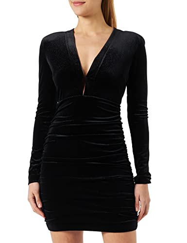 HUGO Women's Nibyll Jersey_Dress, Black1, XL von HUGO
