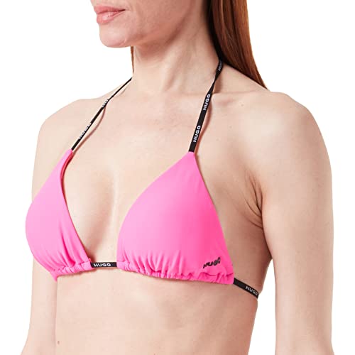 HUGO Women's Pure_Triangle Bikini_TOPTRIANGLE, Bright Pink671, S von HUGO