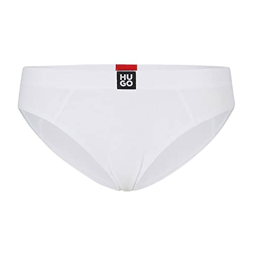 HUGO Women's Rib Thong, White100, L von HUGO