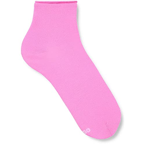 HUGO Women's SH Light Lurex W Short_Socks, Bright Pink671, 35-38 von HUGO