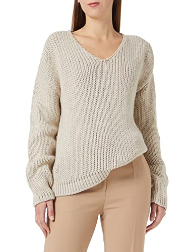 HUGO Women's Sestrelly Knitted_Sweater, Light Beige271, S von HUGO