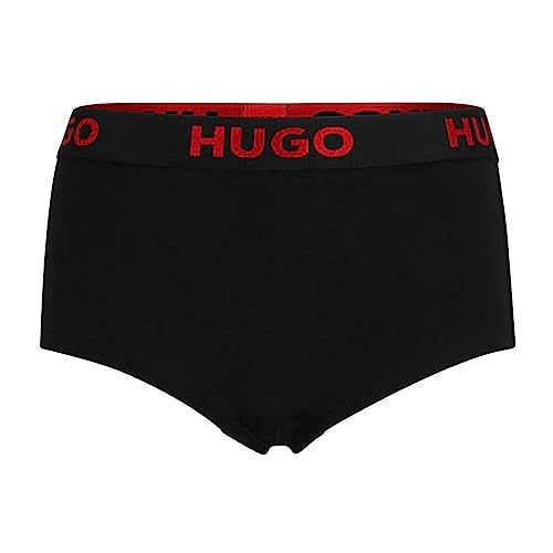 HUGO Women's Sporty Logo Boyleg, Black1, s von HUGO