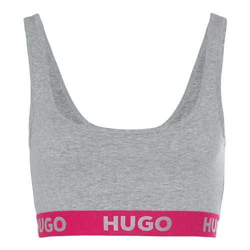 Hugo Damen Sporty Logo Bralette, Medium Grey34, L von HUGO