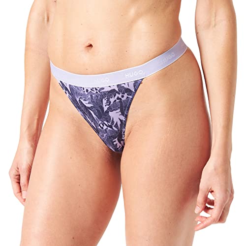 HUGO Women's String Fantasy Print Thong, Open Purple540, M von HUGO